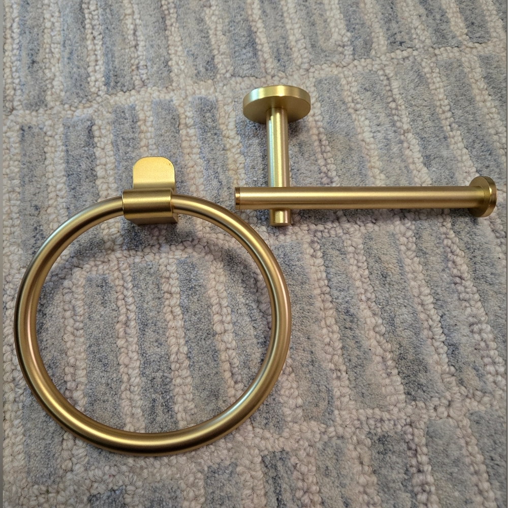 West Elm Brass Bathroom Hardware